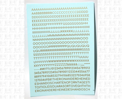 Round Modern Gothic Letter Number Alphabet
