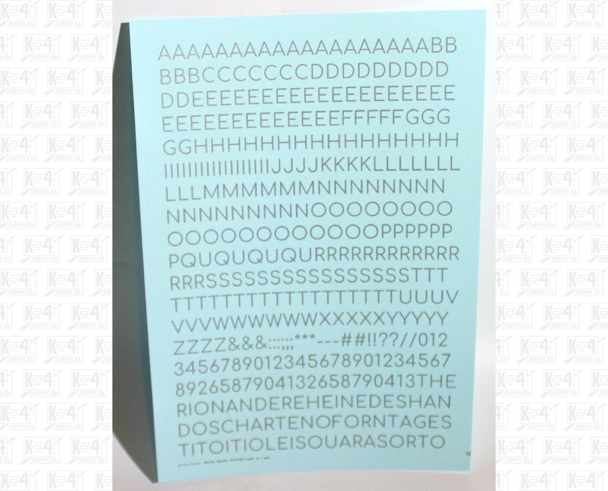 Round Modern Gothic Letter Number Alphabet