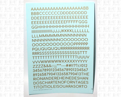 Round Modern Gothic Letter Number Alphabet