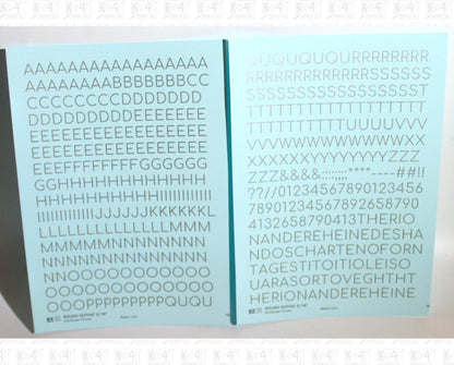 Round Modern Gothic Letter Number Alphabet