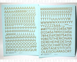 Round Modern Gothic Letter Number Alphabet