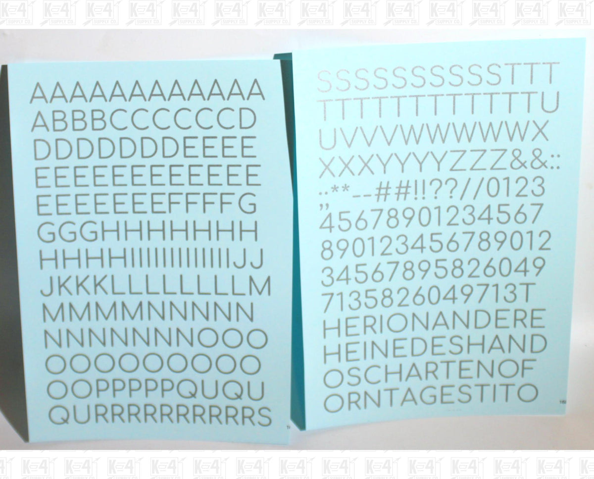 Round Modern Gothic Letter Number Alphabet
