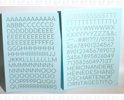 Round Modern Gothic Letter Number Alphabet