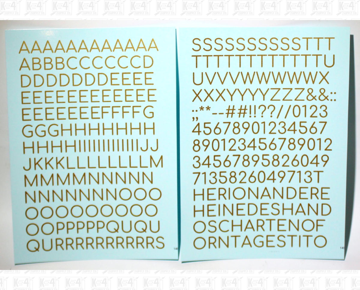 Round Modern Gothic Letter Number Alphabet
