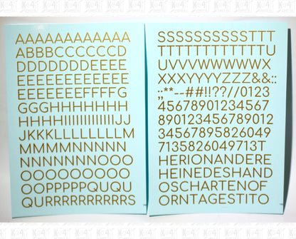 Round Modern Gothic Letter Number Alphabet
