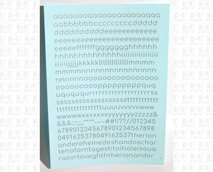 Lowercase Round Modern Gothic Letter Alphabet