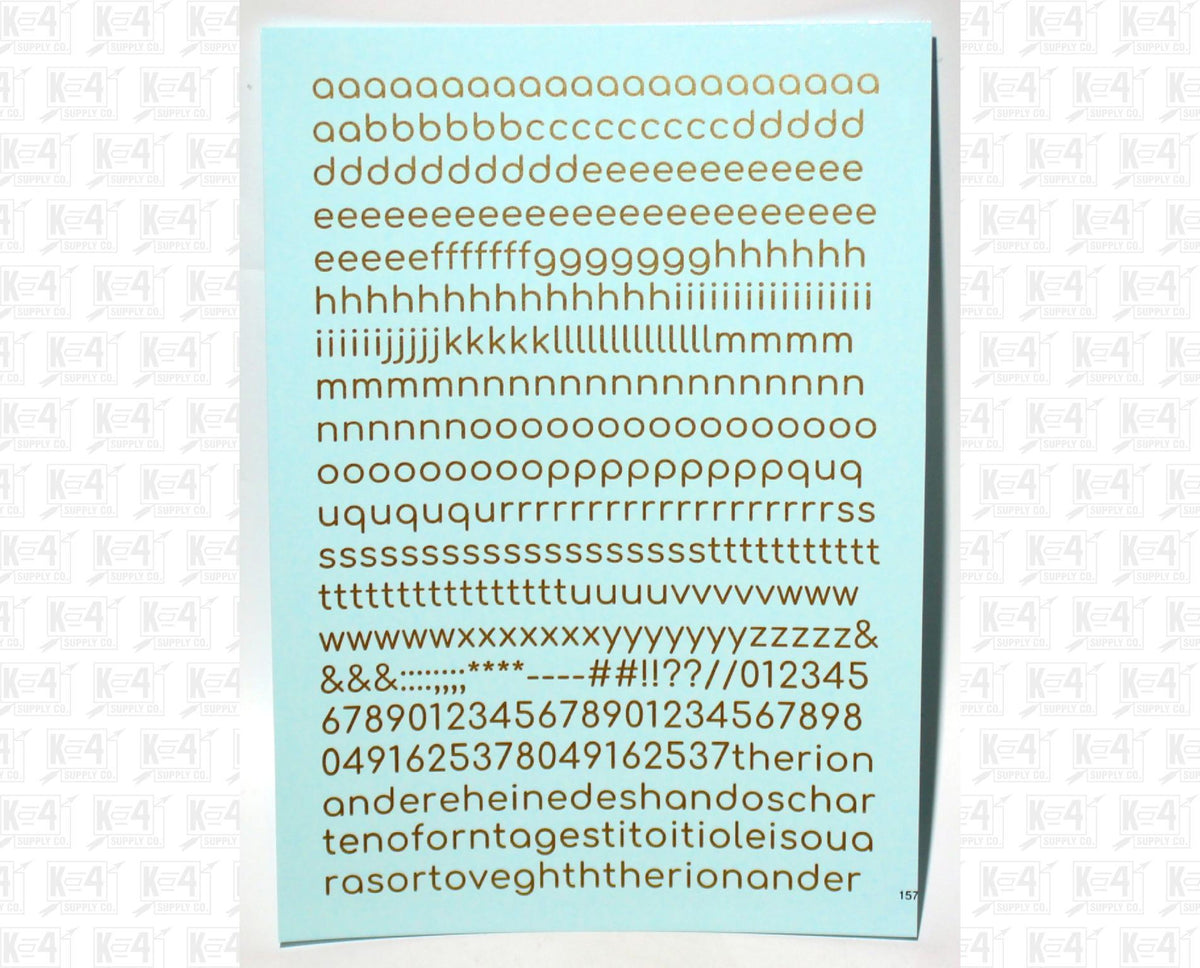 Lowercase Round Modern Gothic Letter Alphabet