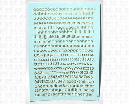 Lowercase Round Modern Gothic Letter Alphabet