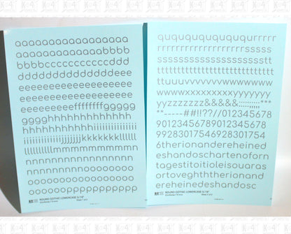 Lowercase Round Modern Gothic Letter Alphabet