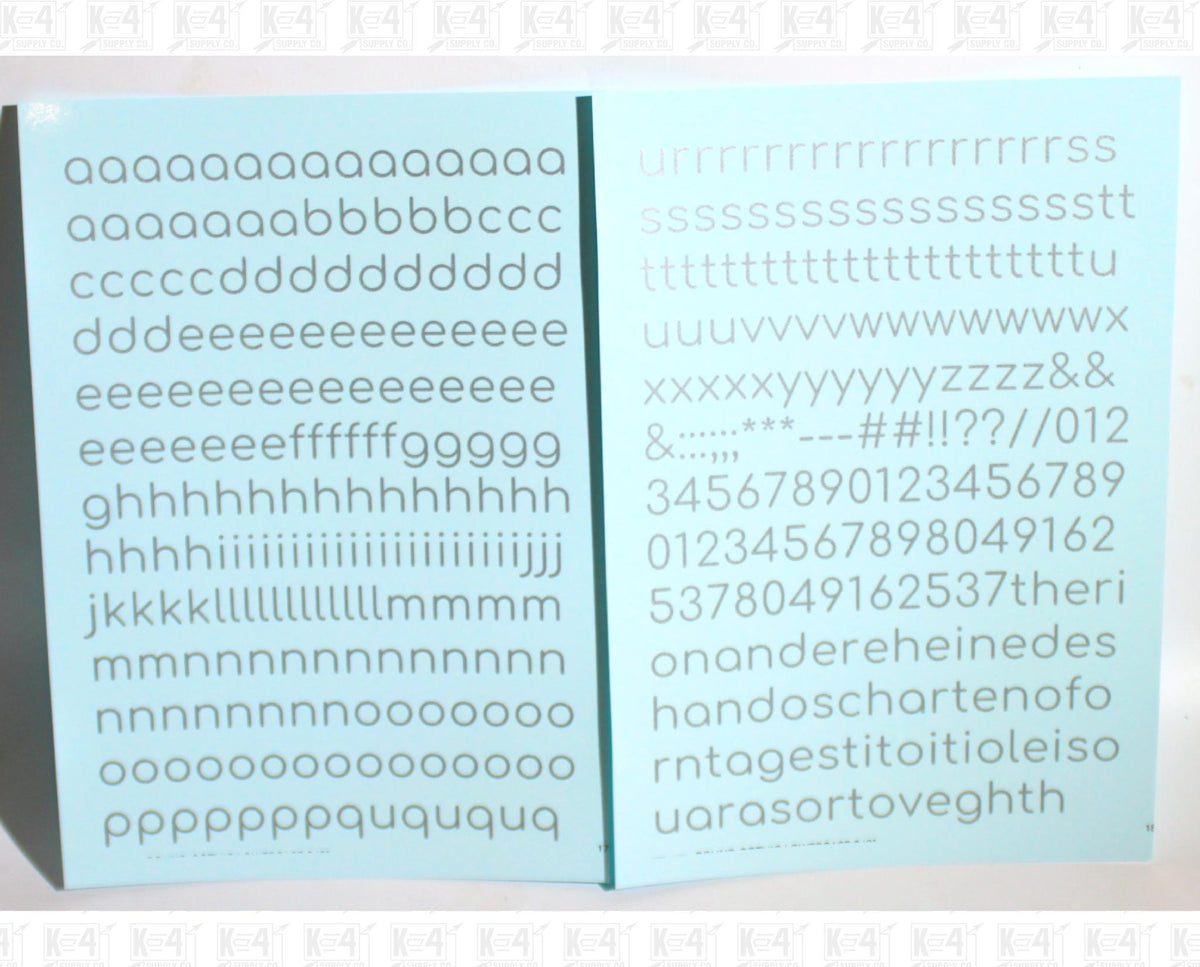 Lowercase Round Modern Gothic Letter Alphabet