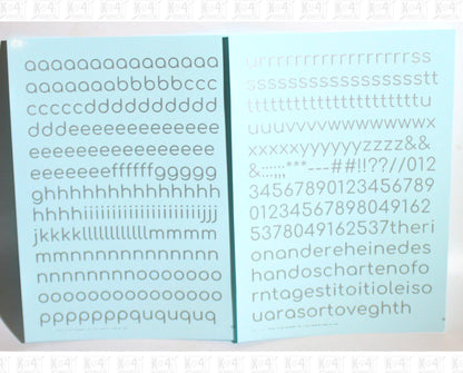 Lowercase Round Modern Gothic Letter Alphabet