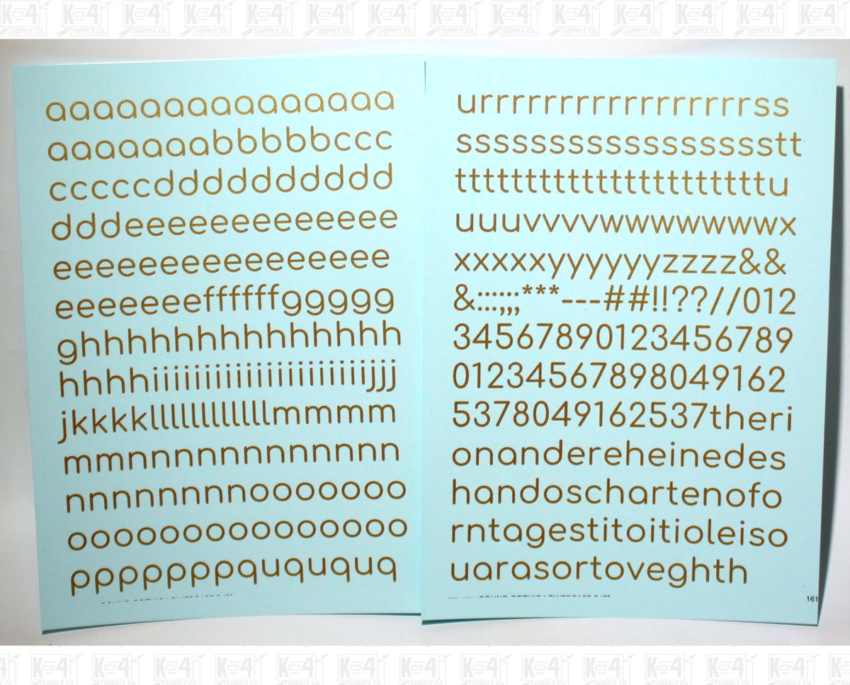 Lowercase Round Modern Gothic Letter Alphabet