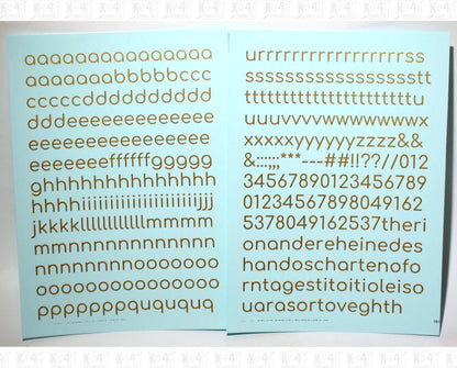Lowercase Round Modern Gothic Letter Alphabet