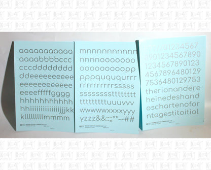 Lowercase Round Modern Gothic Letter Alphabet