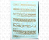 Railroad Roman Letter Number Alphabet