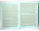 Railroad Roman Letter Number Alphabet