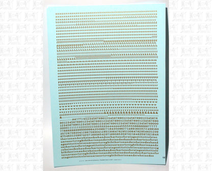 Lowercase Railroad Roman Letter Number Alphabet