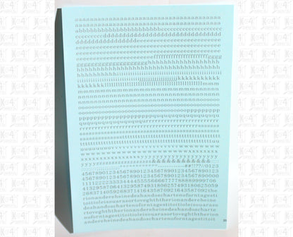Lowercase Railroad Roman Letter Number Alphabet