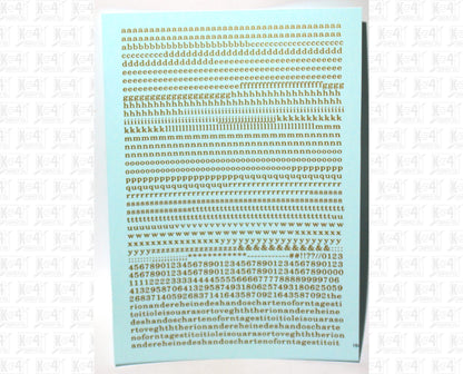 Lowercase Railroad Roman Letter Number Alphabet