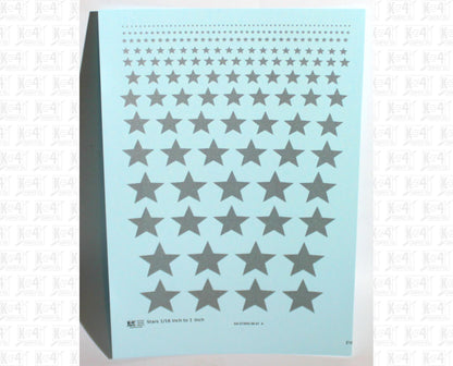 Solid Stars 1/16 Inch to 1 Inch