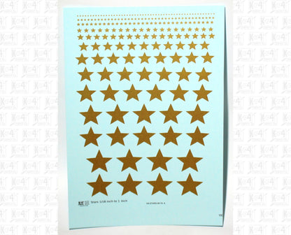 Solid Stars 1/16 Inch to 1 Inch