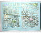 Wide Roman Letter Number Alphabet