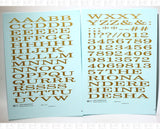 Wide Roman Letter Number Alphabet