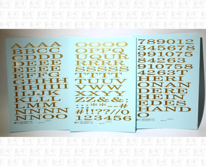 Wide Roman Letter Number Alphabet