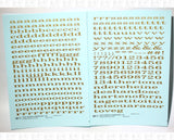 Lowercase Wide Roman Letter Number Alphabet