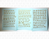 Lowercase Wide Roman Letter Number Alphabet