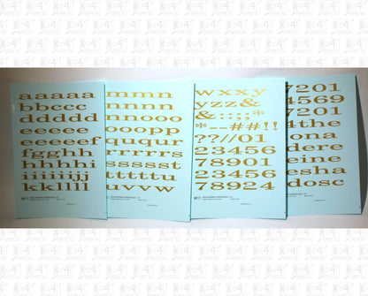 Lowercase Wide Roman Letter Number Alphabet