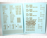 40 To 50 Ft Boxcar Gothic Font Dimensional Data Set