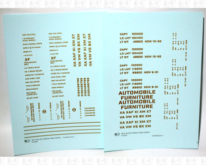 40 To 50 Ft Boxcar Gothic Font Dimensional Data Set