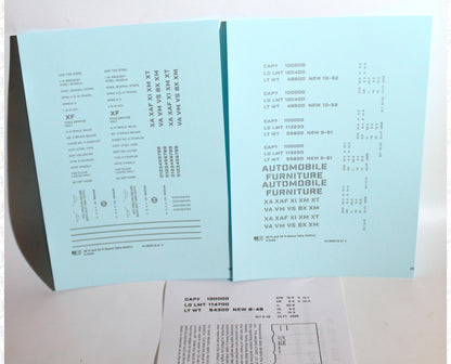 40 To 50 Ft Boxcar Gothic Font Dimensional Data Set