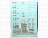 40 To 50 Ft Boxcar Gothic Font Dimensional Data Set