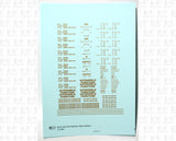 40 To 50 Ft Boxcar Gothic Font Dimensional Data Set