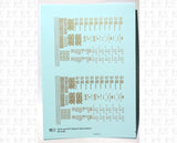 40 To 50 Ft Boxcar Gothic Font Dimensional Data Set