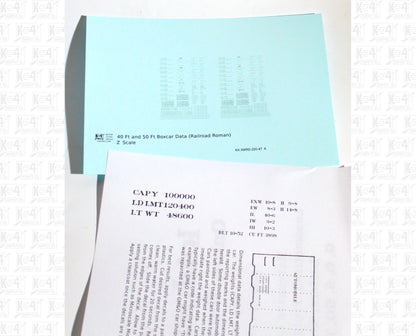 40 To 50 Ft Boxcar Roman Font Dimensional Data Set