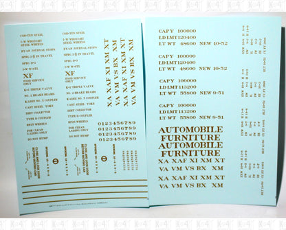 40 To 50 Ft Boxcar Roman Font Dimensional Data Set