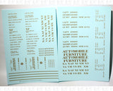 40 To 50 Ft Boxcar Roman Font Dimensional Data Set