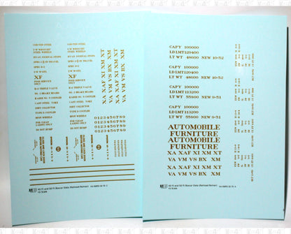 40 To 50 Ft Boxcar Roman Font Dimensional Data Set