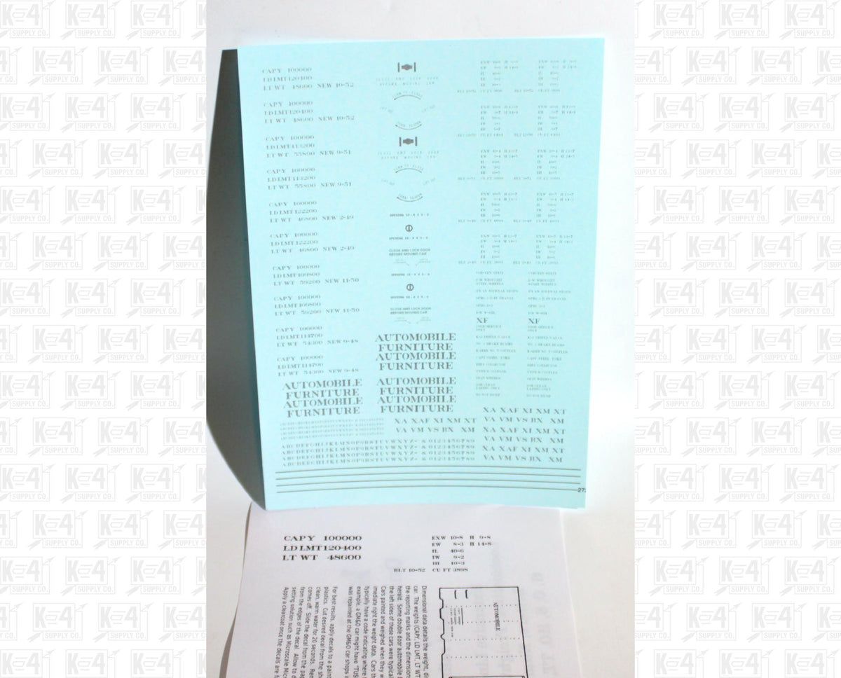 40 To 50 Ft Boxcar Roman Font Dimensional Data Set