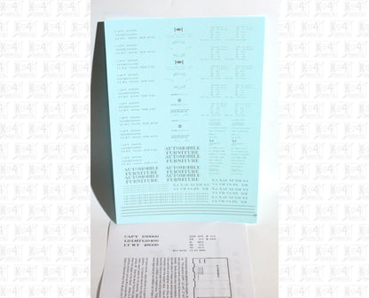 40 To 50 Ft Boxcar Roman Font Dimensional Data Set