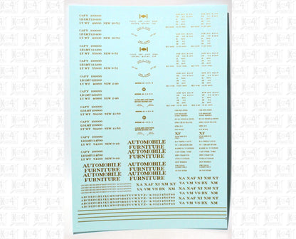 40 To 50 Ft Boxcar Roman Font Dimensional Data Set