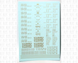 40 To 50 Ft Boxcar Roman Font Dimensional Data Set