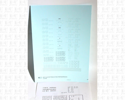 40 To 50 Ft Boxcar Roman Font Dimensional Data Set
