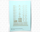 40 To 50 Ft Boxcar Roman Font Dimensional Data Set