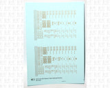 40 To 50 Ft Boxcar Roman Font Dimensional Data Set