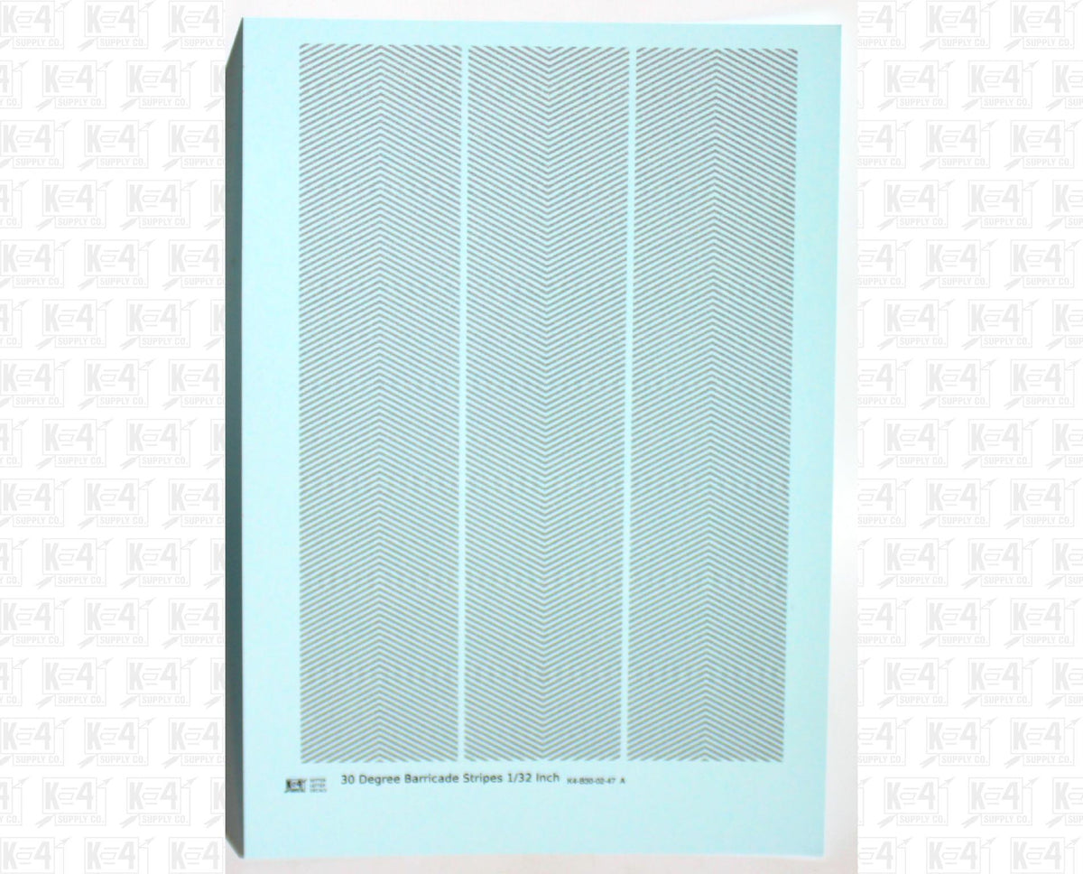 30 Degree Diagonal Barricade Stripes