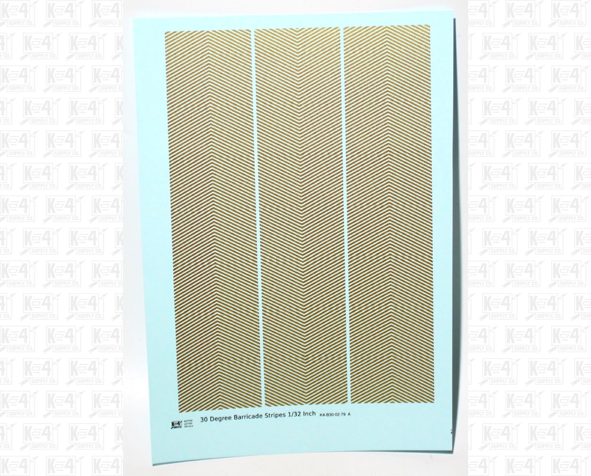 30 Degree Diagonal Barricade Stripes